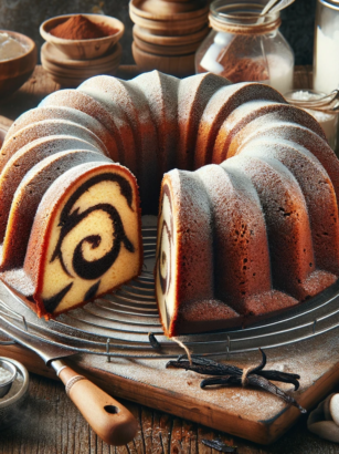 Mramorová bábovka - recept